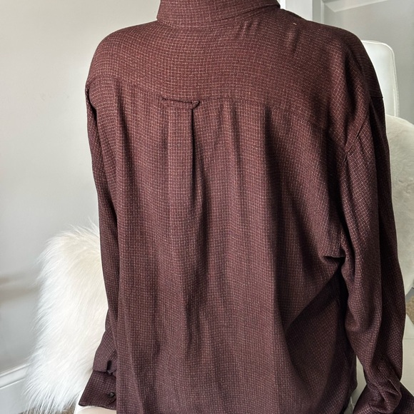 Zanella Dark Brown Patterned Shirt - Picture 2 of 4